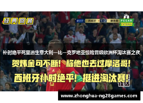 补时绝平死里逃生意大利一比一克罗地亚惊险晋级欧洲杯淘汰赛之夜